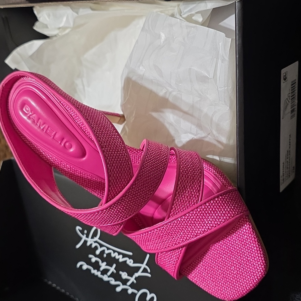 Lollipop Pink High Heel Sandals - Picture 2 of 4